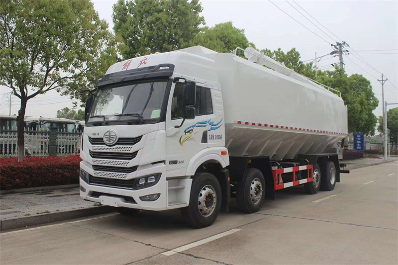 解放悍V前四后六國(guó)六散裝飼料運(yùn)輸車(chē)