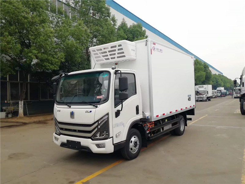 綠牌冷藏車(chē)油電混合新能源